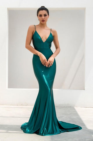 Satin Maxi Dress