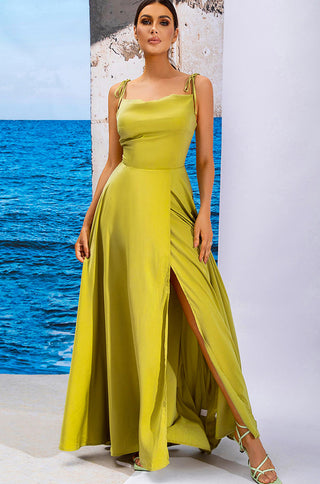 Bella Satin Maxi Dress