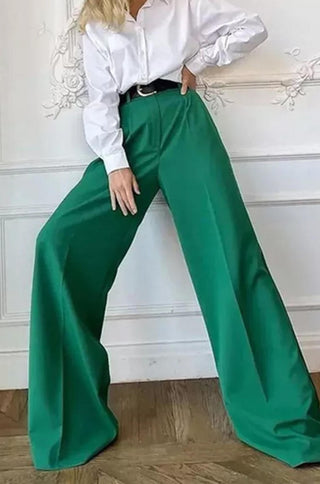 Loose Leg High Waist Pants