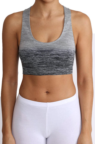 This two-tone ombre sports bra is perfect for all athletic wear.