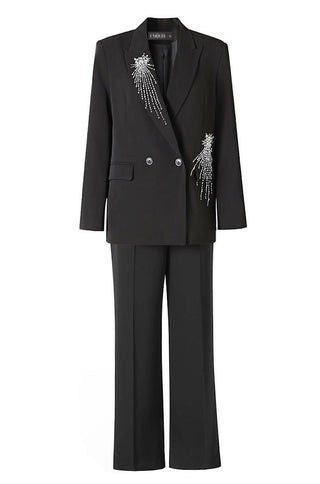 Alexies Embellished Blazer & Pants (Pantsuit)