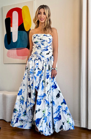 Amy Bubble Hem Floral Maxi Dress shopUNIQUES.com Amy Bubble Hem Floral Maxi Dress shopUNIQUES.com