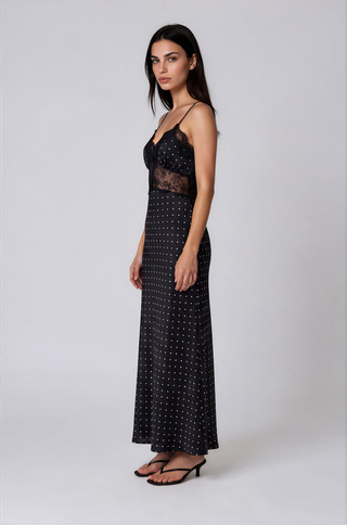 Sabine Polka-dot Maxi Dress