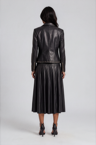 Bonika Laced Leather Blazer