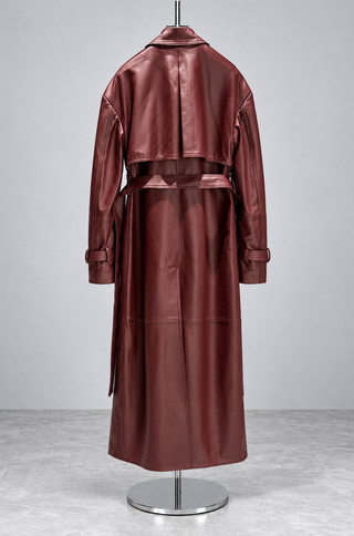 Zita Leather Trench Coat