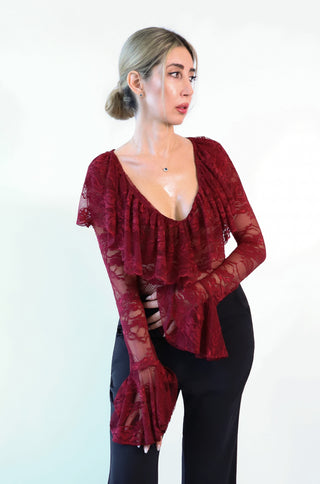 Valentina Sheer Lace Bodysuit