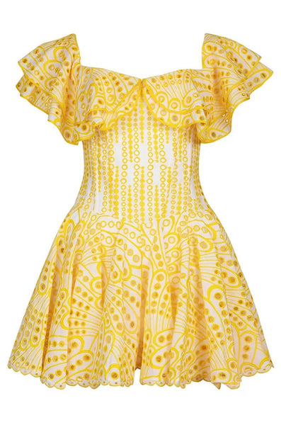 broderie anglaise mini dress Delilah Broderie Anglaise Mini Dress – shopUNIQUES.com
