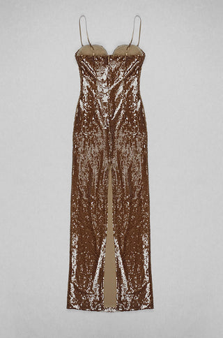 Dixie Brown Sequin Maxi Dress shopUNIQUES.com Dixie Brown Sequin Maxi Dress shopUNIQUES.com