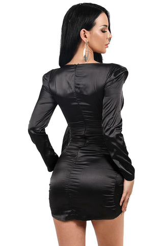 Draped Dress - Black