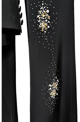 Elize Rhinestone Embellished Blazer Pants Set