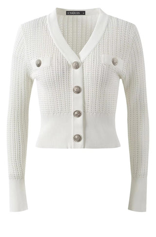 Eva V-neck Buttoned Cardigan