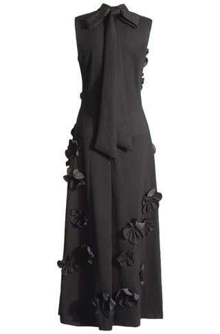 Giana Floral Applique Maxi Dress