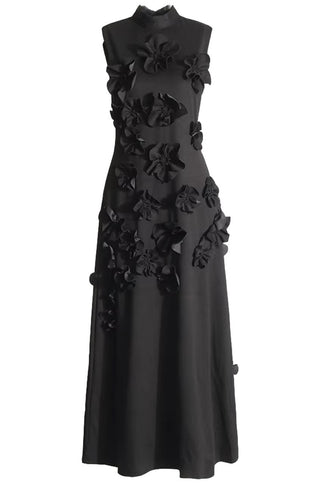 Giana Floral Applique Maxi Dress