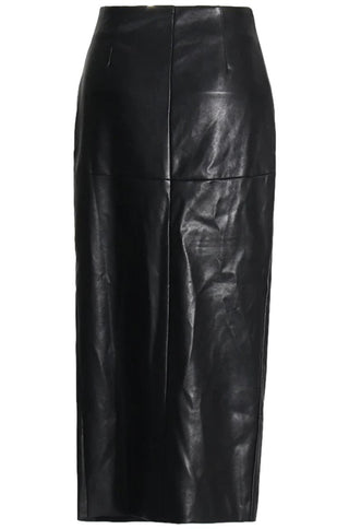 Julie Faux Leather Midi Skirt