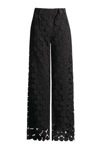 Laser Cut Circle Pants