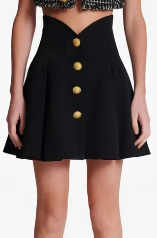 Nilo Tulip Mini Skirt in Black