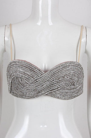 Nora Crystal-embellished Bandeau Top