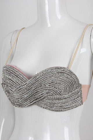 Nora Crystal-embellished Bandeau Top