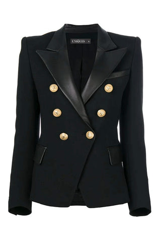 Olivia Black Double-breasted Blazer