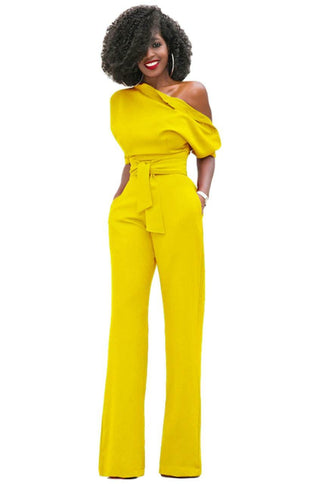 yellow jumpsuit