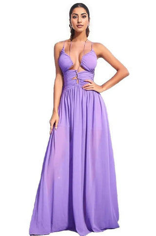 Paris Cutout Chiffon Gown