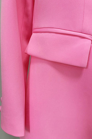 Pink Slim Fit Pantsuit