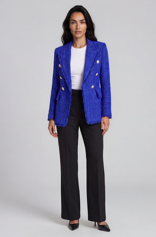 Royal Blue Tweed Blazer