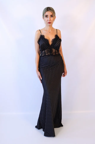 Sabine Polka-dot Maxi Dress