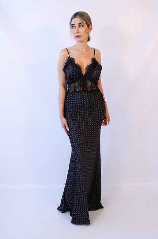 Sabine Polka-dot Maxi Dress