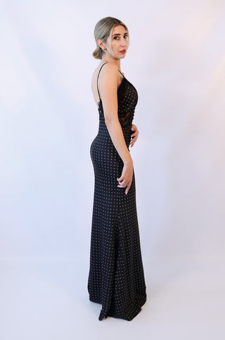 Sabine Polka-dot Maxi Dress