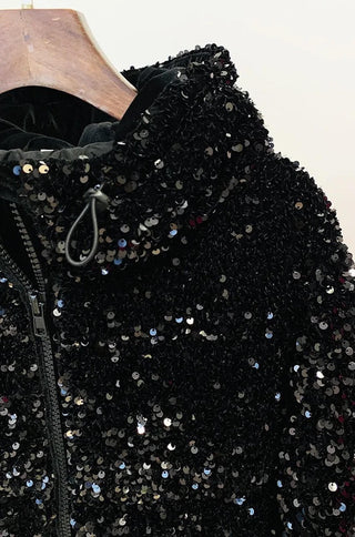 Lina Sequin Down Puffer Jacket