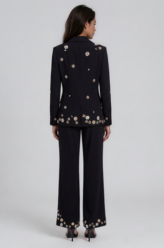 Solene Crystal Flower Pantsuit