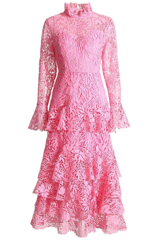 Stella Lace Ruffle Dress