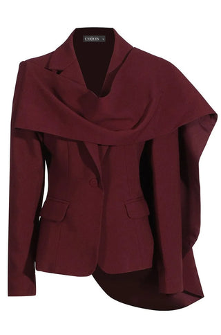 Tasi Draped Scarf Jacket