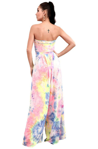 Tie-Dye Two Piece Jumpsuit