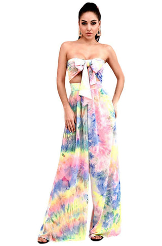 Tie-Dye Two Piece Jumpsuit