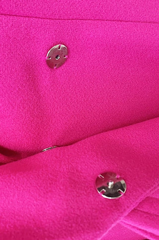 Vera Hot Pink Bow-Detail Coat