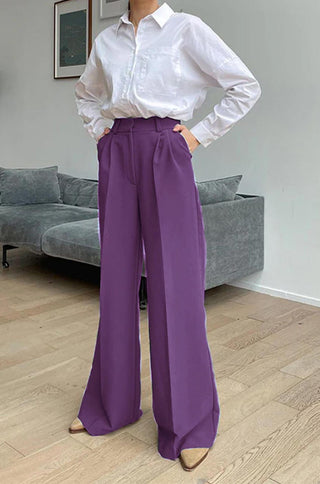 wide leg high waisted pants