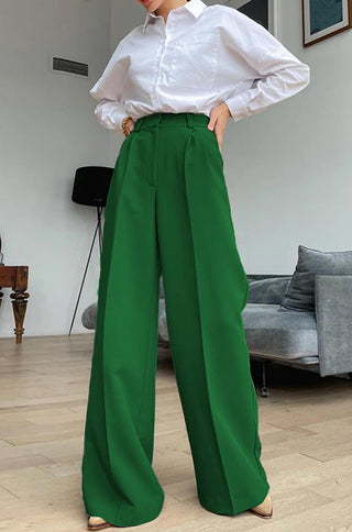 wide leg high waisted pants