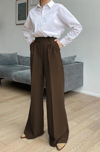 wide leg high waisted pants