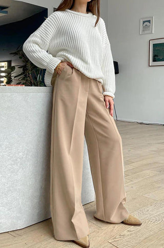 wide leg high waisted pants