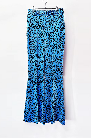 Adele Velvet Leopard Blazer Pants Set