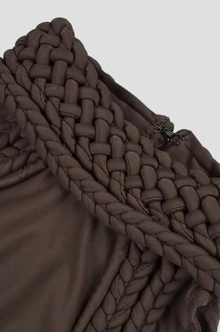 Anahit Braided High Neck Maxi Dress