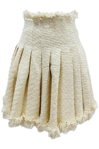 Brea Tweed Pleated Skirt