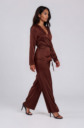 Mara Satin Wrap Set
