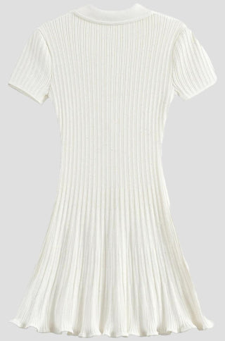 Ariel Embellished Knit Mini Dress