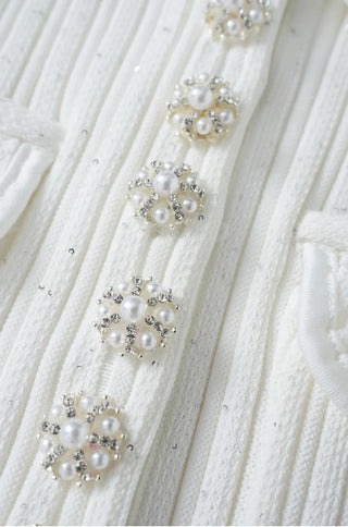 Ariel Embellished Knit Mini Dress