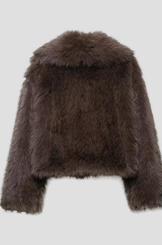 Amelie Faux Fur Crop Jacket