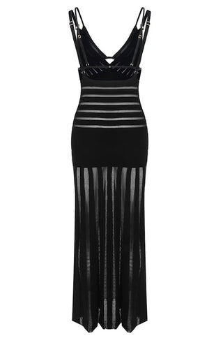 Inka Sheer Striped Maxi Dress