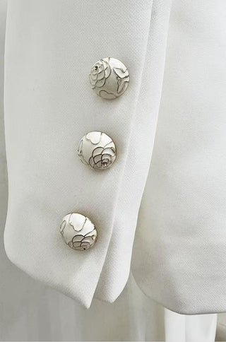 Aurelia Waist-Tie White Pantsuit